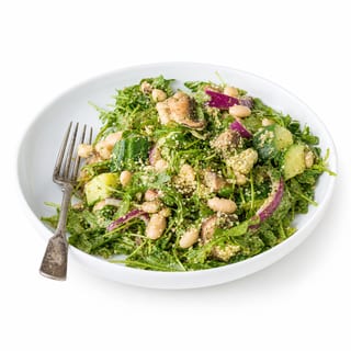 Baby Arugula Salad with Protein